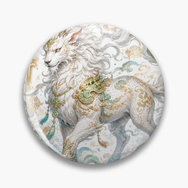 Item preview, Bai Ze Divine Beast Ancient Chinese Guardian Spirit designed and sold by Rui Mythic Studio.