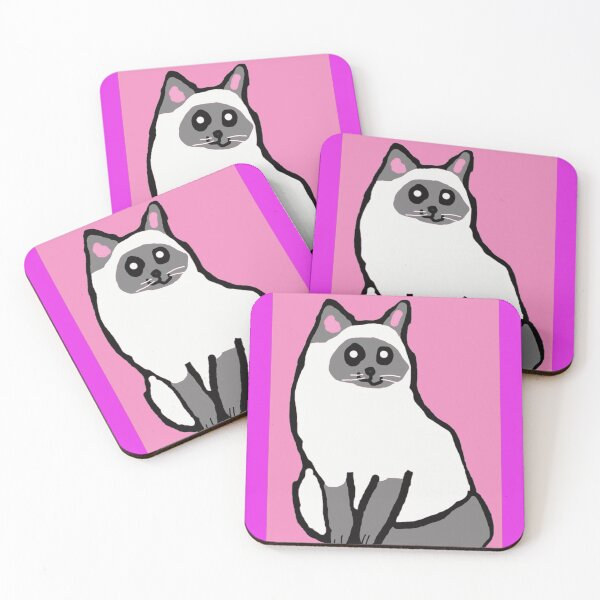 Item preview, Elegant Sitting Siamese Cat Portrait designed and sold by ChromaToon.
