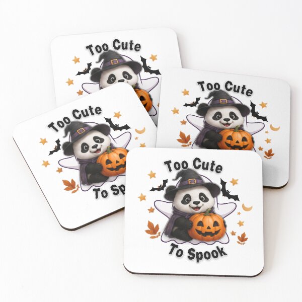 Item preview, Cute Halloween Panda Pumpkin Ghost Sticker | Too Cute To Spook designed and sold by EnginerdStudio.
