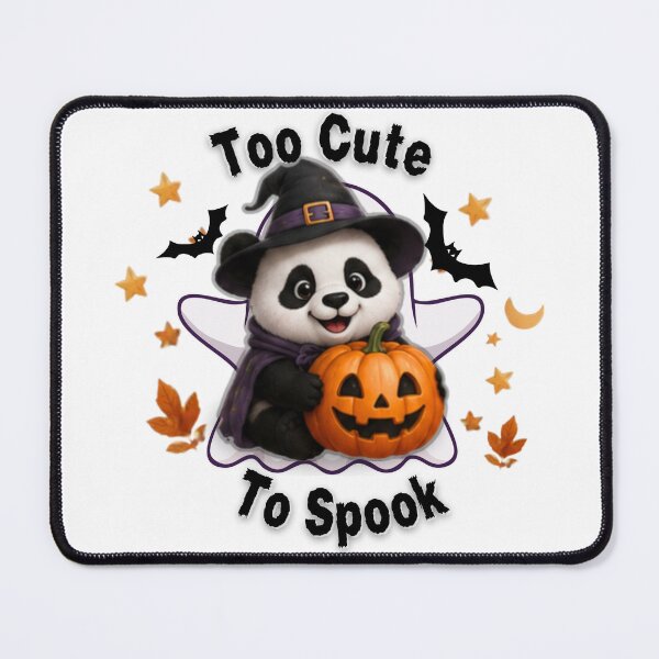 Item preview, Cute Halloween Panda Pumpkin Ghost Sticker | Too Cute To Spook designed and sold by EnginerdStudio.