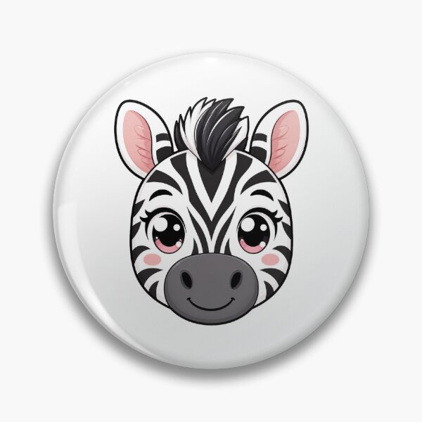 Item preview, Cute Kawaii Zebra Happy Animal Safari Cartoon designed and sold by Seculinator.