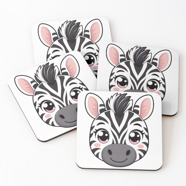 Item preview, Cute Kawaii Zebra Happy Animal Safari Cartoon designed and sold by Seculinator.
