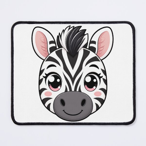 Item preview, Cute Kawaii Zebra Happy Animal Safari Cartoon designed and sold by Seculinator.