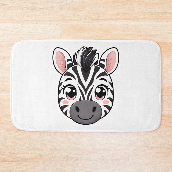Item preview, Cute Kawaii Zebra Happy Animal Safari Cartoon designed and sold by Seculinator.