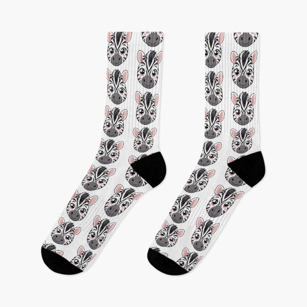 Item preview, Cute Kawaii Zebra Happy Animal Safari Cartoon designed and sold by Seculinator.