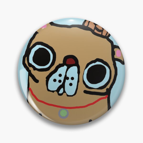 Item preview, Cute Pug Puppy wearing Pumpkin Hat designed and sold by ChromaToon.
