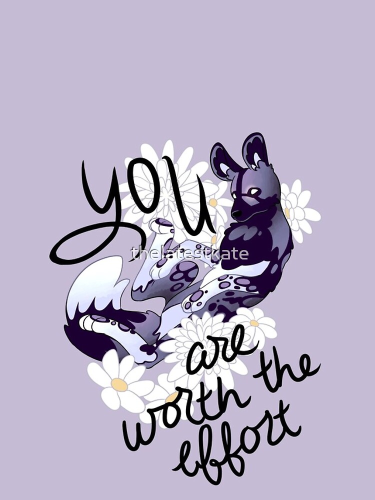 Discover "You Are Worth the Effort" Painted Dog Iphone Case