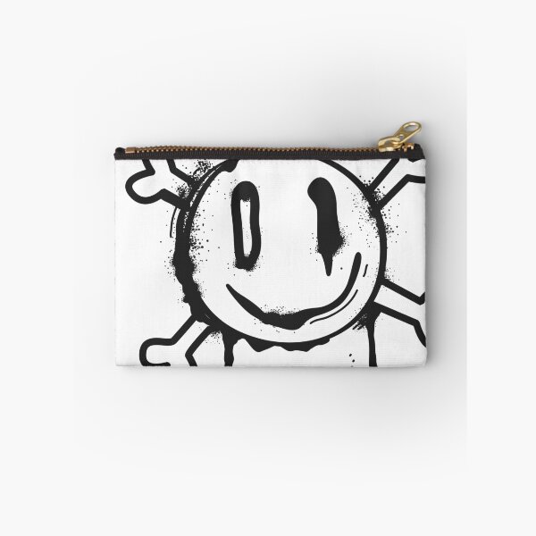 Item preview, Grunge Smiley Skull and Crossbones Doodle designed and sold by ndesigne.