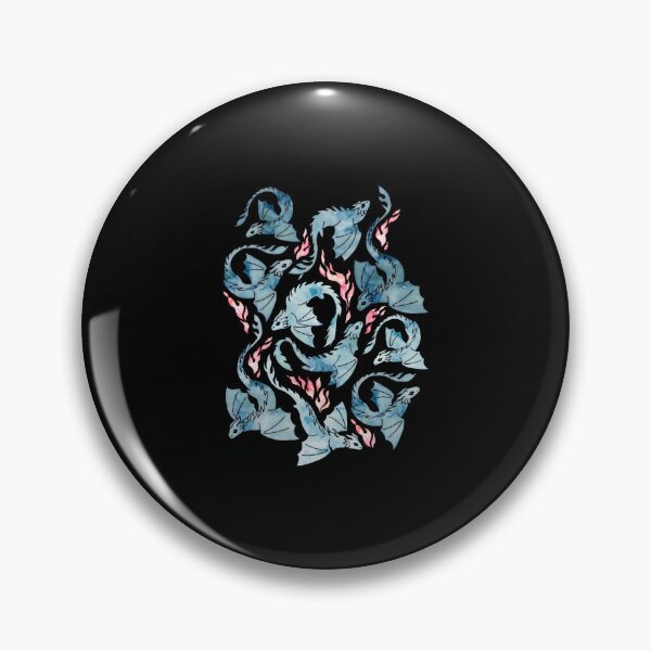 Item preview, dragon fire dark blue designed and sold by Jessamine Verano.