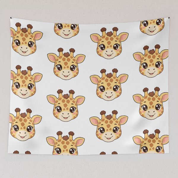 Item preview, Cute Kawaii Giraffe Happy Animal Safari Cartoon designed and sold by Seculinator.