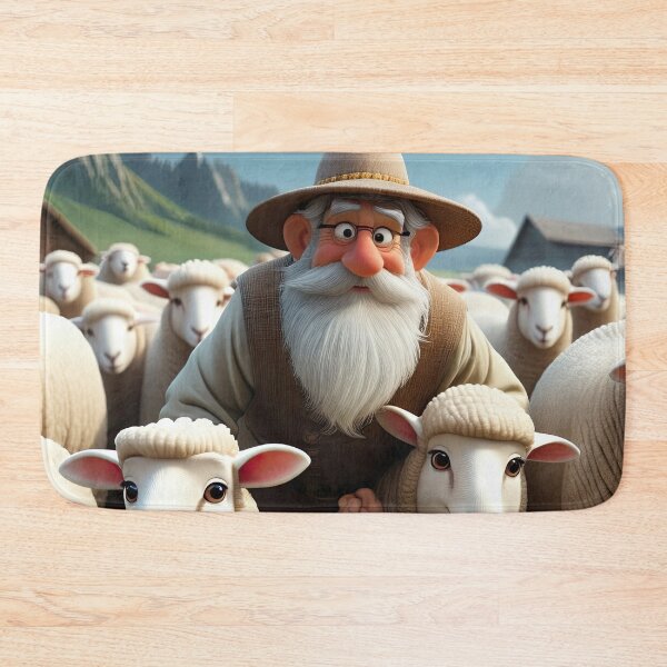 Item preview, Old Fart as a sheep shearer designed and sold by Colin Bentham.