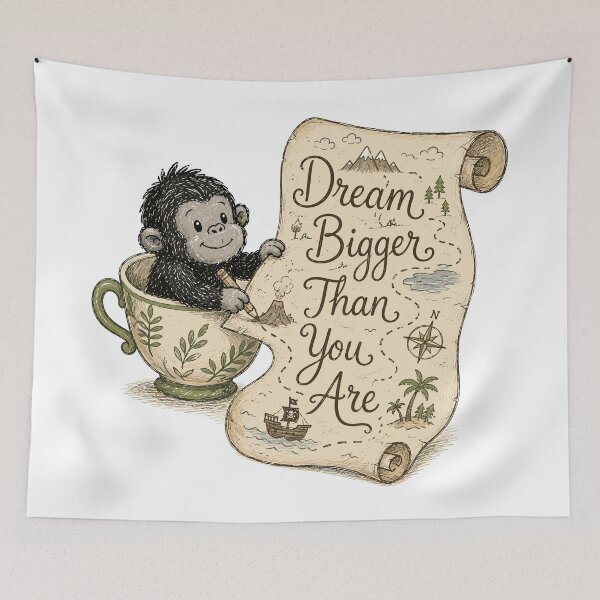 Item preview, Jungle Dreamer - Cute Gorilla Nursery designed and sold by bapupa.