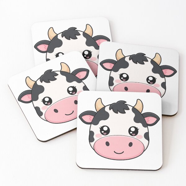 Item preview, Cute Kawaii Cow Happy Animal Farm Cartoon designed and sold by Seculinator.