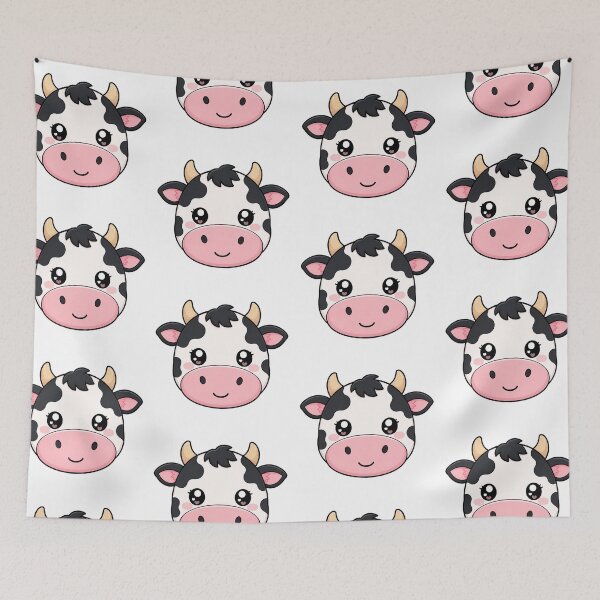 Item preview, Cute Kawaii Cow Happy Animal Farm Cartoon designed and sold by Seculinator.
