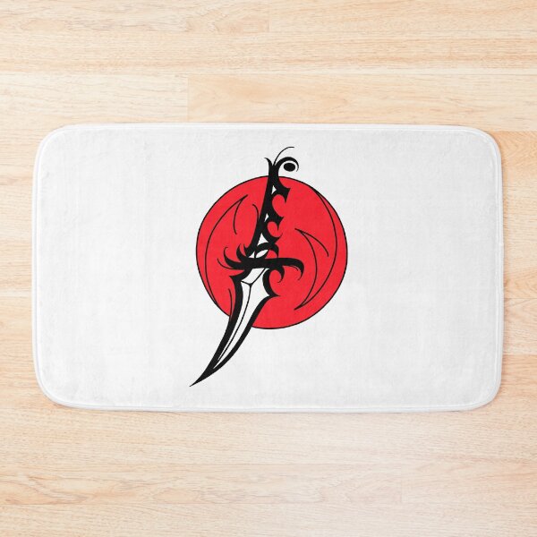 Item preview, Japanese Dagger Red Sun Ninja Knife Tattoo Calligraphy designed and sold by elmuna.