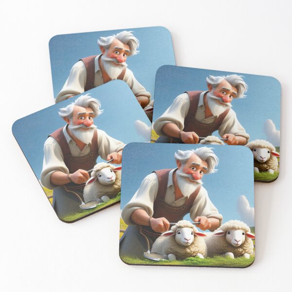 Item preview, Old Fart as a sheep shearer designed and sold by Colin Bentham.