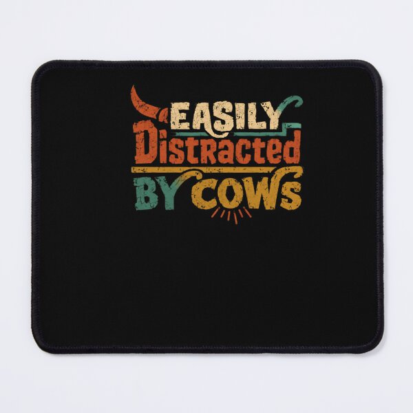 Item preview, Easily Distracted By Cows Farmer Rancher Cattle Lover designed and sold by HumansStuck12.