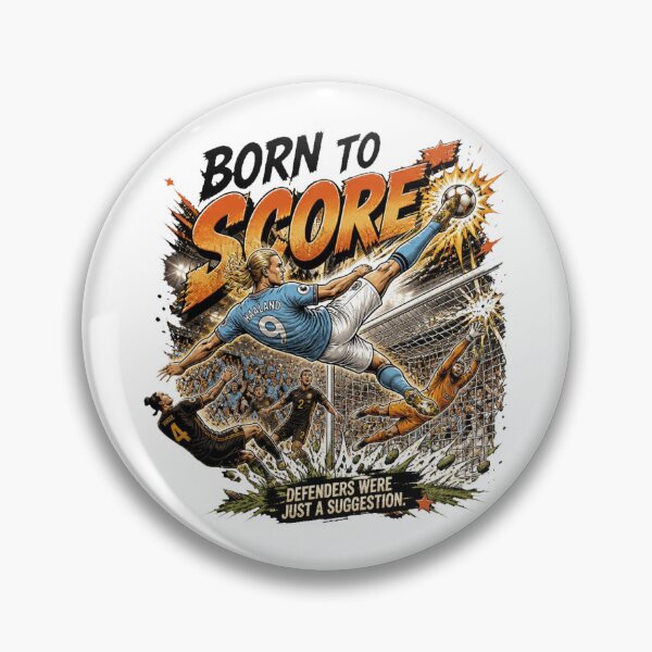 Item preview, Born to Score – Haaland Vintage Comic Football designed and sold by Cavalier-org.