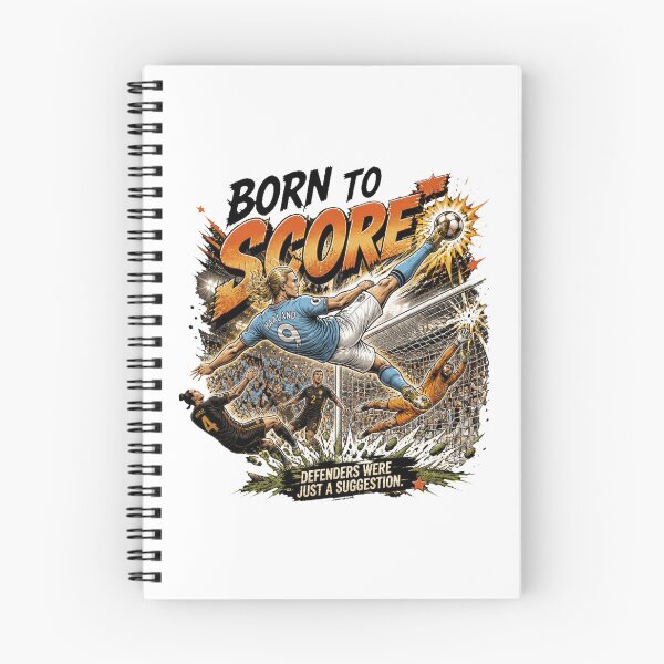Item preview, Born to Score – Haaland Vintage Comic Football designed and sold by Cavalier-org.