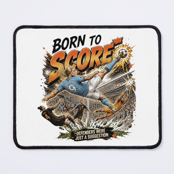 Item preview, Born to Score – Haaland Vintage Comic Football designed and sold by Cavalier-org.