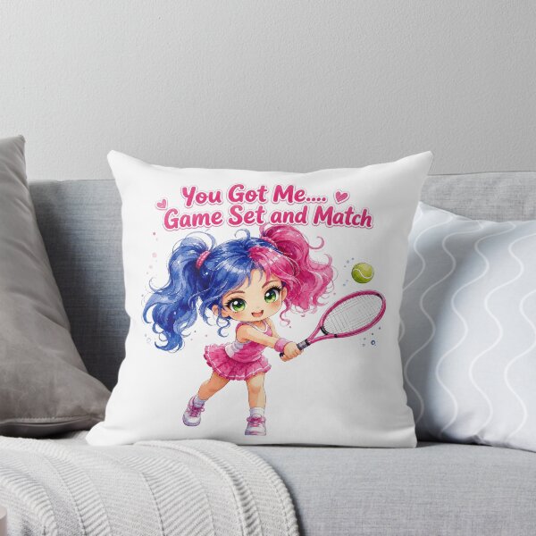 Item preview, Game Set and Match Split Colour Hair Tennis Girl designed and sold by ArtisticDesignsbyLinda.