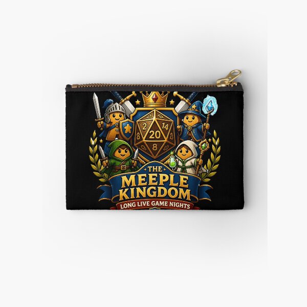Item preview, The Meeple Kingdom - Long Live Game Nights RPG Crest designed and sold by BadhbhLoot.