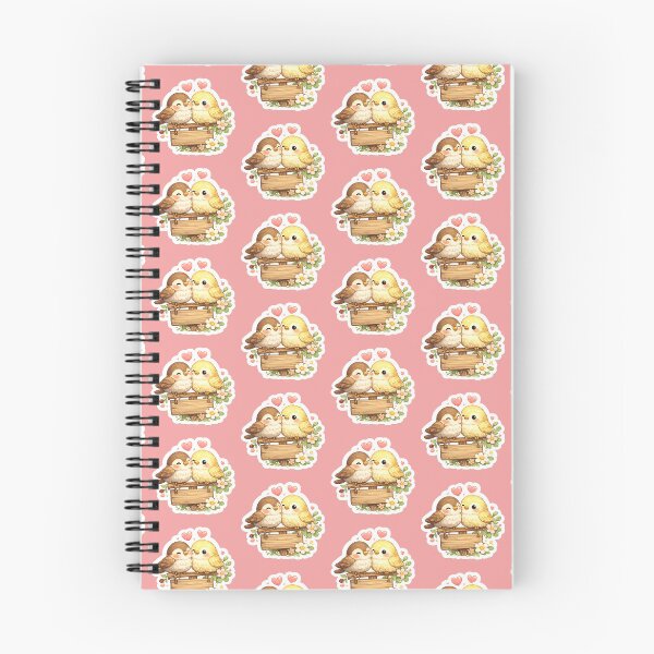 Item preview, Cute Bird Couple Sticker | Kawaii Love Birds | Adorable Sparrow & Chick | Pastel Bird Aesthetic | Romantic Animal Sticker designed and sold by StyloStudio.
