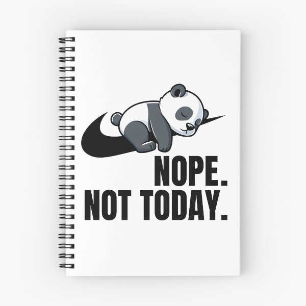 Item preview, Funny Sleeping Panda | Nikes Swoosh Parody | Nope Not Today  designed and sold by Har-vee.