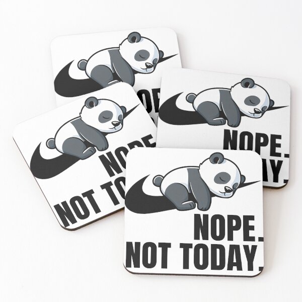Item preview, Divertido panda durmiendo | Parodia del logo de Nike | No, hoy no designed and sold by Har-vee.