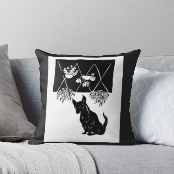 Item preview, Dog And Hanging Plants designed and sold by DarkInkTales.