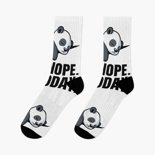 Aperçu de l'œuvre Panda endormi rigolo | Parodie du logo Nike | Non, pas aujourd'hui créée et vendue par Har-vee.