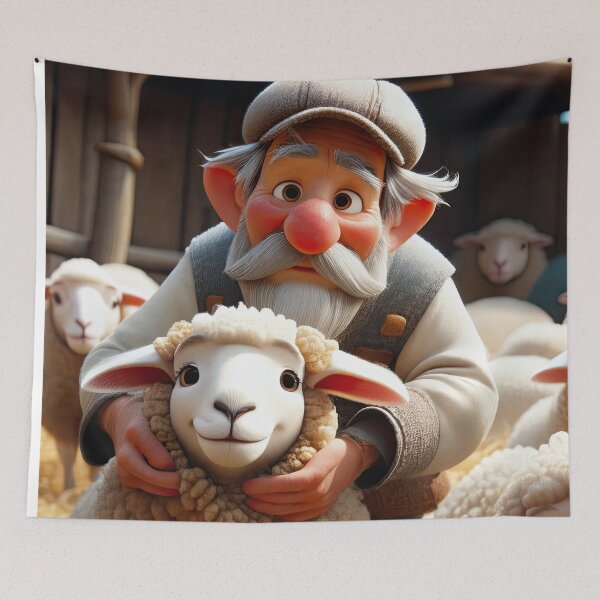 Item preview, Old Fart as a sheep shearer designed and sold by Colin Bentham.