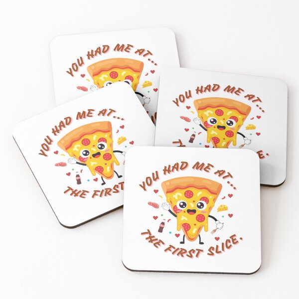 Item preview, You Had Me At The First Slice - Cute Kawaii Retro Pizza Sticker designed and sold by Frafri92.