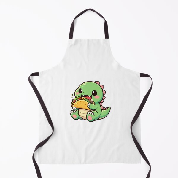 Item preview, Cute Dino Taco - Kawaii Baby T-Rex Dinosaur Food Sticker designed and sold by AuraArtistica.