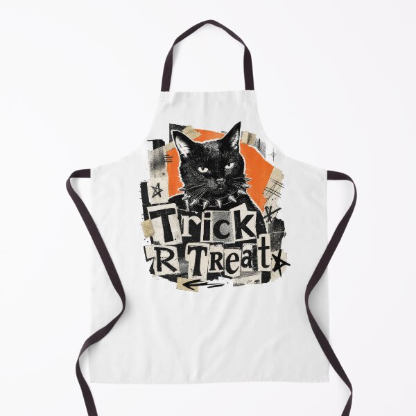 Item preview, Punk Black Cat Trick or Treat Halloween Spooky designed and sold by AntiqueImages.