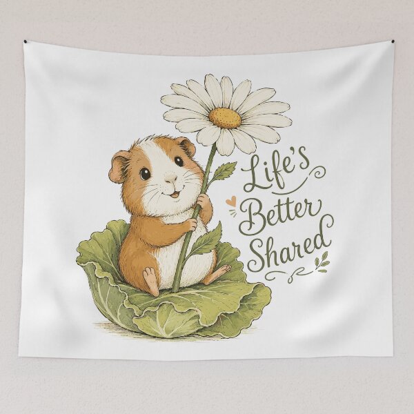 Item preview, Cozy Nibbles - Cute Guinea Pig Nursery designed and sold by bapupa.
