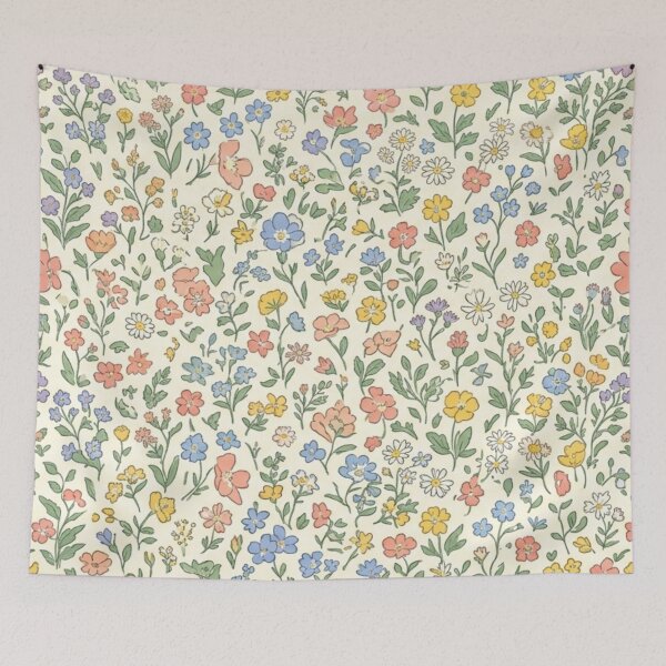 Item preview, Cute Floral Botanical Cottagecore Spring Flowers Seamless Pattern  designed and sold by FashioonTrends.