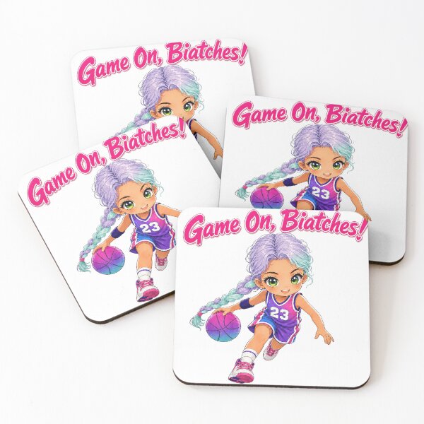 Item preview, Sassy Basketball Chibi Girl Game On designed and sold by ArtisticDesignsbyLinda.