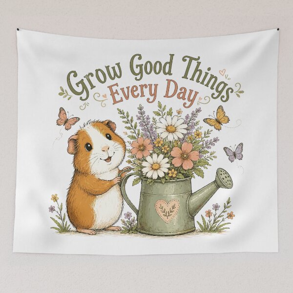 Item preview, Tiny Gardener - Cute Guinea Pig Nursery designed and sold by bapupa.