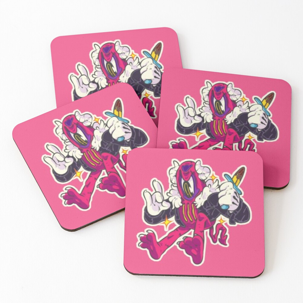 Item preview, Coasters (Set of 4) designed and sold by MonsterInkStyle.