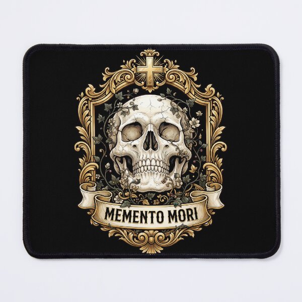 Item preview, Memento Mori Skull in Gold Foliage designed and sold by nuel-art.
