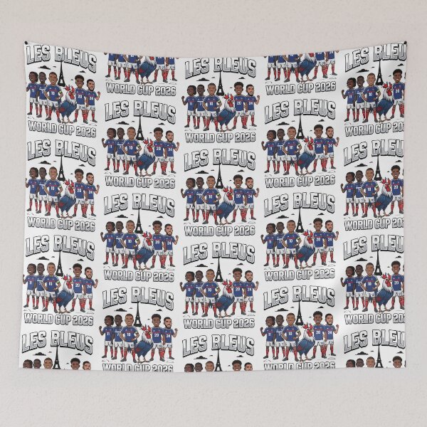 Item preview, Les Bleus France World Cup 2026 Football Rooster Cartoon Fan designed and sold by nojany.