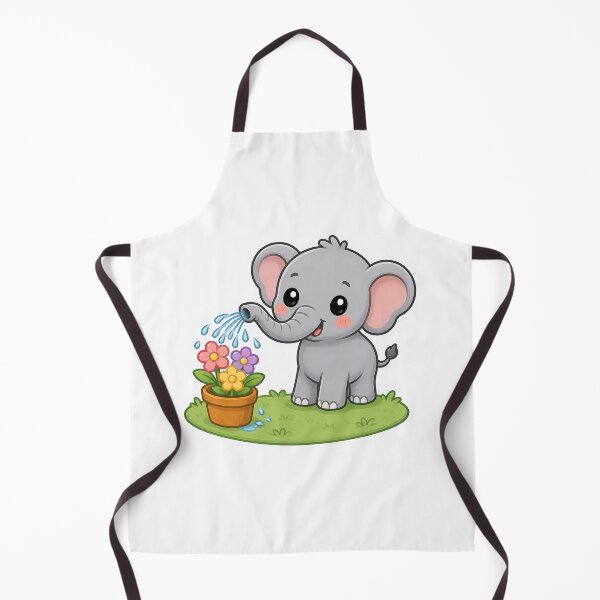 Item preview, Elephant Watering Flowers Sticker designed and sold by PawsGiggles.