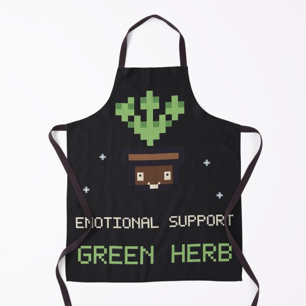 Item preview, Emotional Support Green Herb, Cute Survival Horror Plant designed and sold by One More Run.