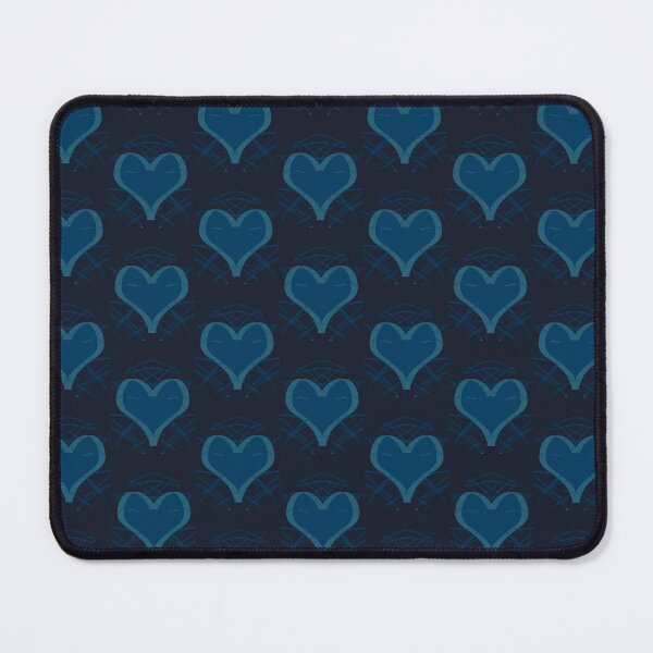 Item preview, Deep Indigo and Teal Minimalist Heart Pattern designed and sold by CaramelCo.