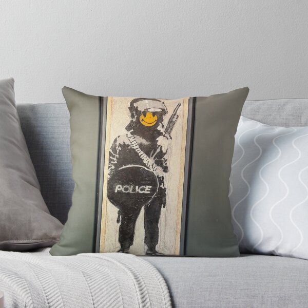 Item preview, Police Riot Shield with Smiley Face designed and sold by Sakibyasrhan.