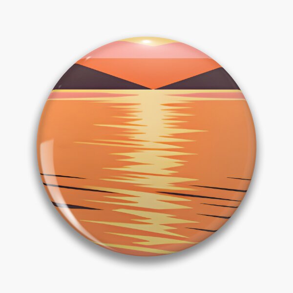 Item preview, Ocean Soul – Retro Tropical Sunset Illustration designed and sold by Spirit of Siam.