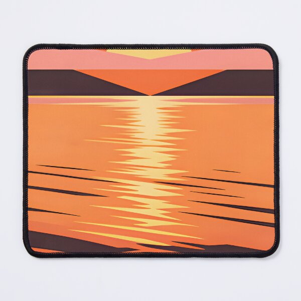 Item preview, Ocean Soul – Retro Tropical Sunset Illustration designed and sold by Spirit of Siam.