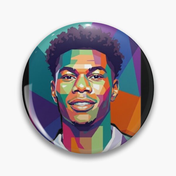 Item preview, Aurélien Tchouaméni Geometric Pop Art  designed and sold by oganespegenh.