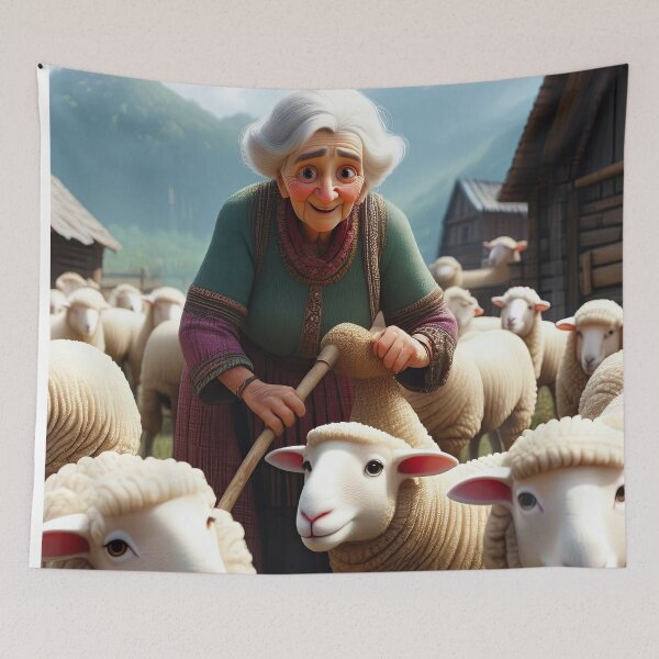 Item preview, Old Fart as a sheep shearer designed and sold by Colin Bentham.